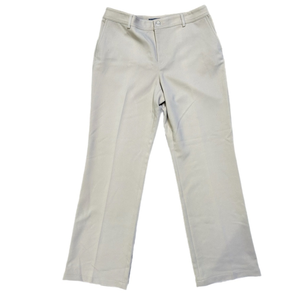 Liz Claiborne Audra Straight Leg Pants in Light Khaki